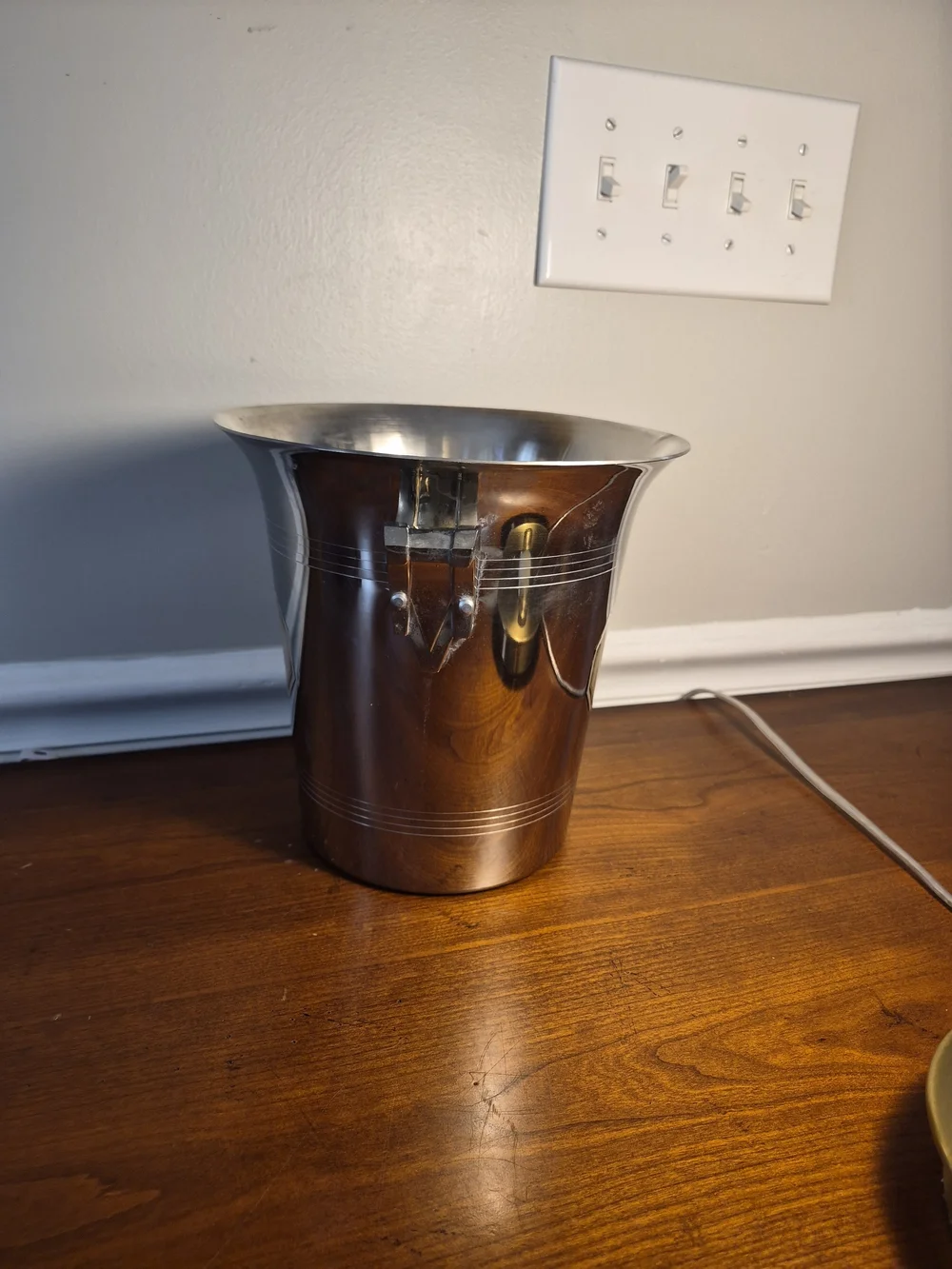 Krug Art Deco Style Champagne Ice Bucket with Side Handles,Argit France